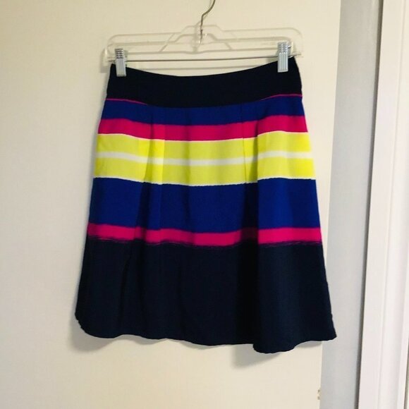 Chic by Jacob Multi Color Striped Skirt Size 2 - Picture 1 of 5